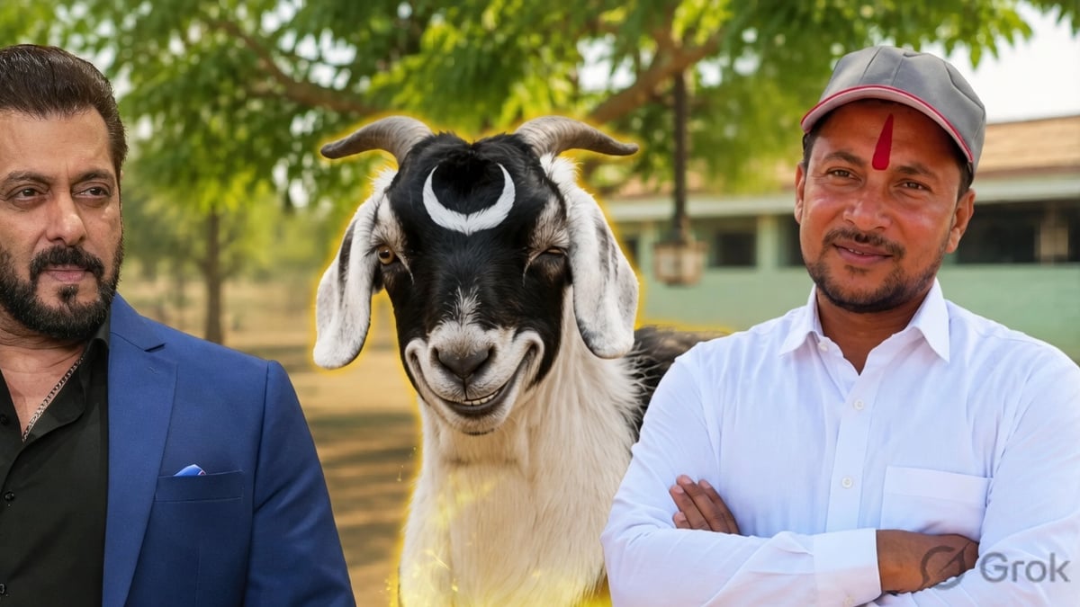 Rare Crescent Moon Goat Worth 15 Lakh Offered To Salman Khan Ahead Of Bakrid 2026