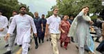 Congress Leaders Detained Outside PM Residence As Rahul Gandhi Leads Flash Protest Over CJP March Crackdown