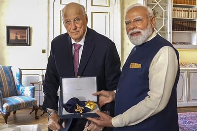 PM Modi Receives Norways Highest Civilian Honour In Oslo Advocates Global Peace Strategy