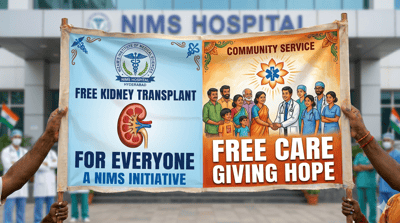 Hyderabad NIMS Hospital Hits Record 2000 Kidney Transplants With 95 Percent Free Surgeries