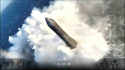SpaceX Starship Achieves Softest Indian Ocean Splashdown During Flight 13 Test