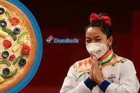 Domino’s appreciating the efforts of Mirabai Chanu
