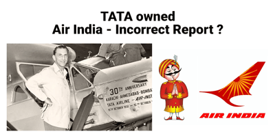 Tata group acquiring Air India incorrect report ?