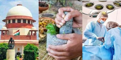 The SC announced, Ayurveda doctors cannot be paid the same as Allopathy doctors.
