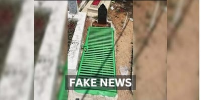 The grave padlock image is not related to necrophilia or Pakistan?