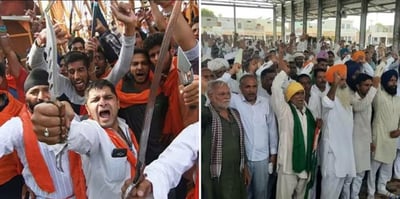 Mob vs Farmers – Haryana farmers stood with Muslims saying mob Ye khade mussalman tok ke dikha do.