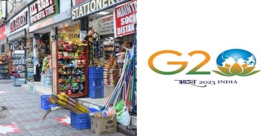 India- New Delhi Traders Urge Markets to Stay Open During G20 Summit.